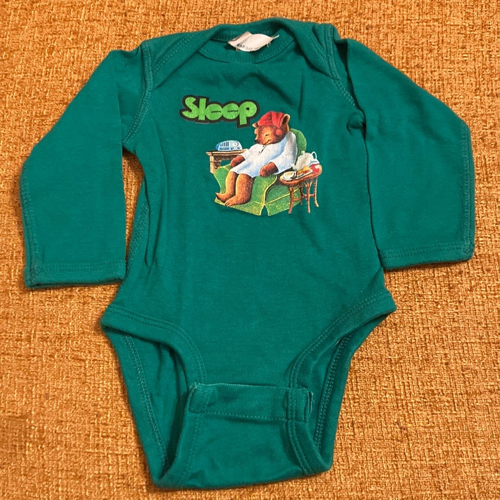 Long sleeve funny meme baby onesie